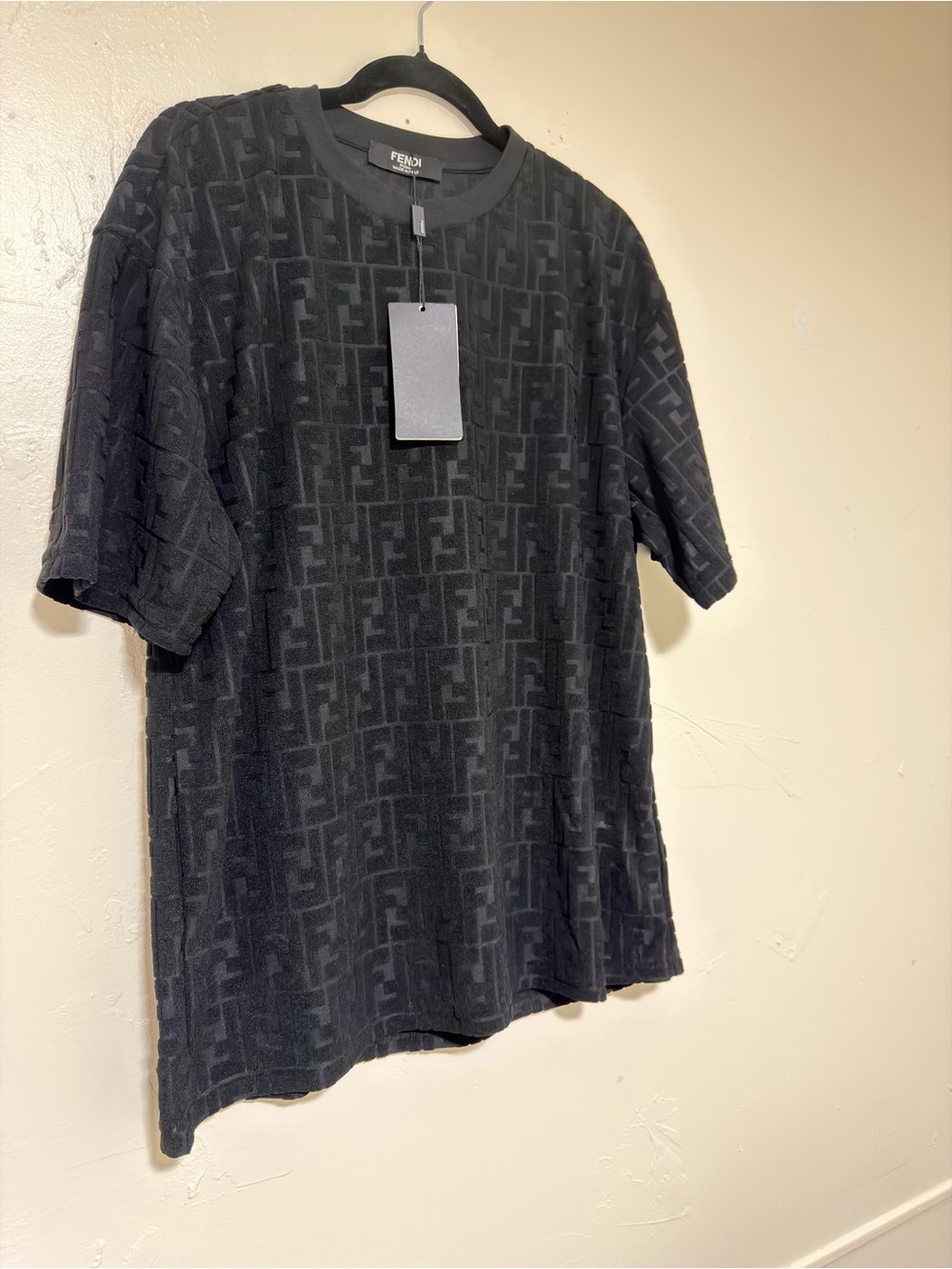 Black Tonal FF Logo Short-Sleeve Tee